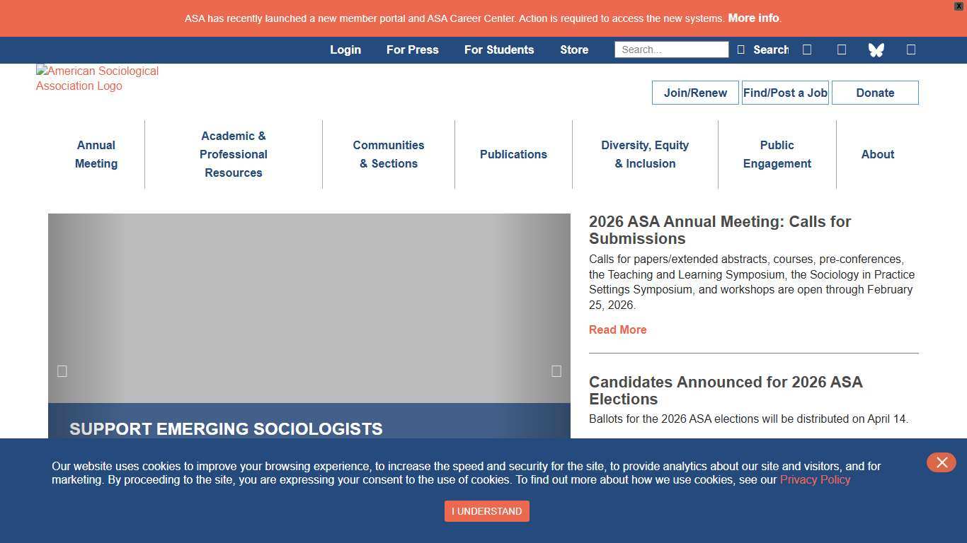 Home page | American Sociological Association